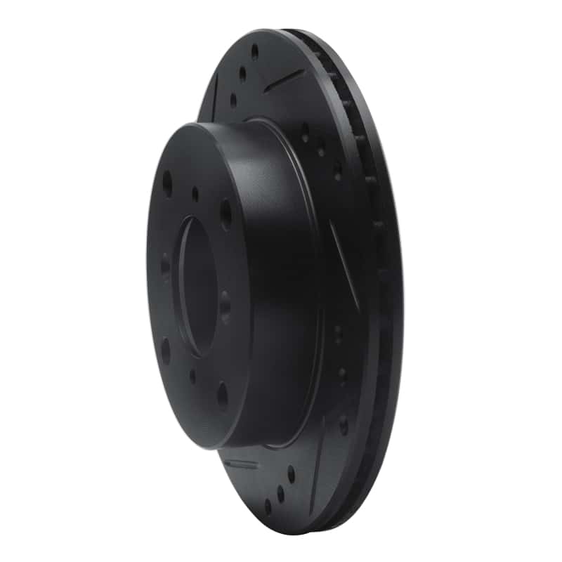 R1 Concepts — R1 89-01 Chevrolet Metro Front Left Drilled & Slotted Black Brake Rotor
R1 Brake Rotor Drill - view 2