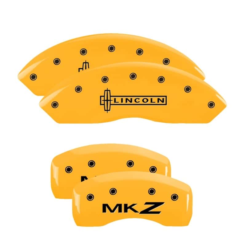 MGP — MGP 4 Caliper Covers Engraved Front Lincoln Engraved Rear MKZ Yellow finish black ch
Caliper Covers - view 1