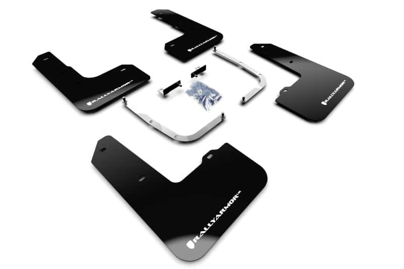 Rally Armor — Rally Armor 19-22 Hyundai Veloster N Black UR Mud Flap w/ White Logo
Mud Flap - view 1