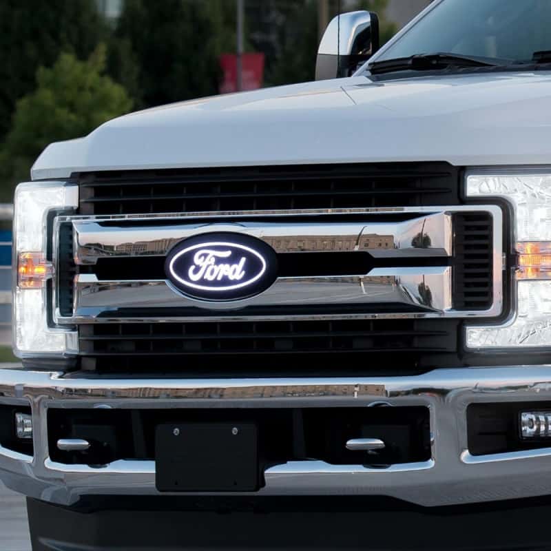 Putco — Putco 17-19 Ford SuperDuty Front Luminix Ford LED Emblem - w/ Camera CutOut
Emblem - view 10