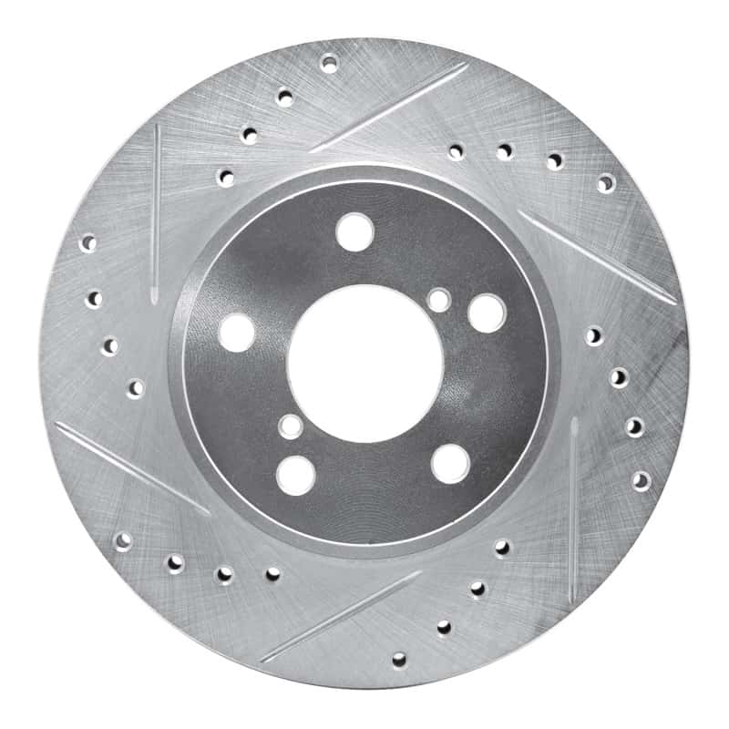 R1 Concepts — R1 90-01 Subaru Impreza Front Left Drilled & Slotted Silver Brake Rotor
R1 Brake Rotor Drill - view 1
