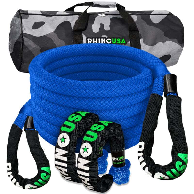 Rhino USA — Rhino USA 7/8In X 30Ft Kinetic Rope Recovery Kit W/Soft Shackles (Blue)
Rope - view 1