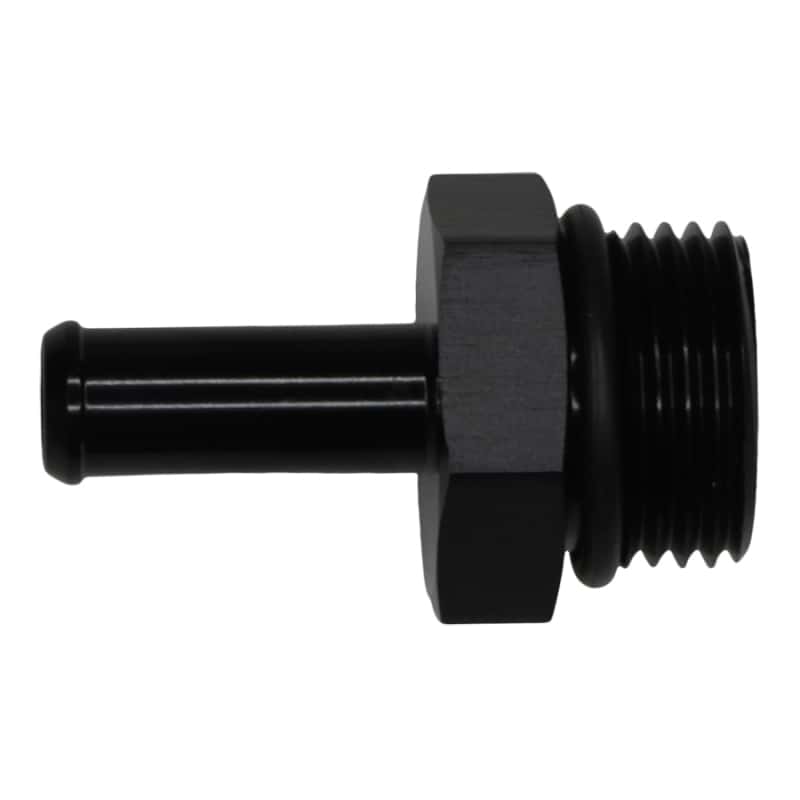 DeatschWerks — DeatschWerks 10AN ORB Male to 3/8in Male Barb Fitting - Anodized Matte Black
Lines & Fittings - view 1