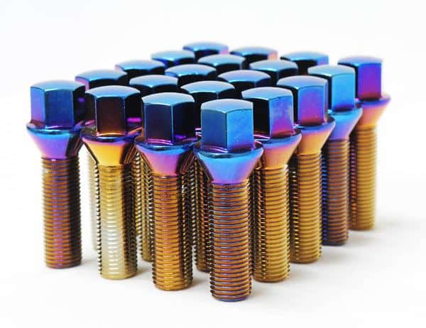 Wheel Mate — Wheel Mate Mevius Lug Bolt Set of 20 - Chrome Neon 12x1.50 50mm Cone 60 DEG TAP - view 1