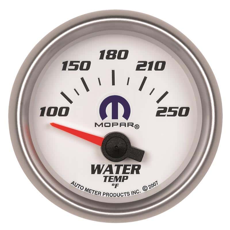 AutoMeter — Autometer Mopar 52.4mm SSE 100-250 Degree F Water Temperature Gauge
MOPAR #77060038, 2-1 - view 2
