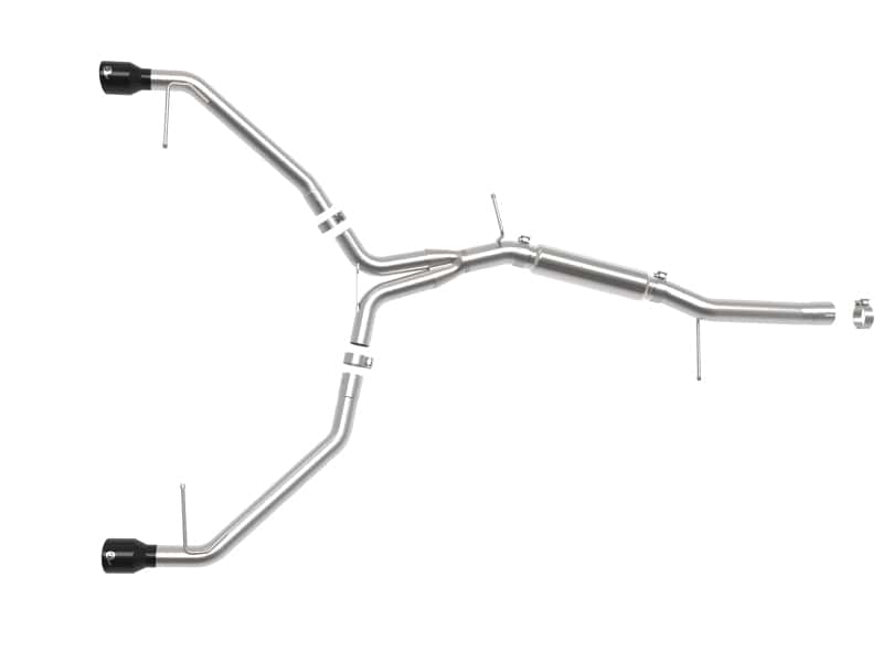 aFe — aFe 17-19 Audi A4 (L4-2.0L) MACH Force-Xp Stainless Steel Axle-Back Exhaust System - Black Tip
Axle-Back Exhaust - view 5