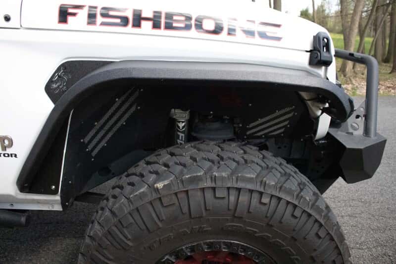 Fishbone Offroad — Fishbone Offroad 2018+ Jeep Wrangler JL/JLU/2020+ Gladiator JT Steel Front Fender Flares - Black - view 12