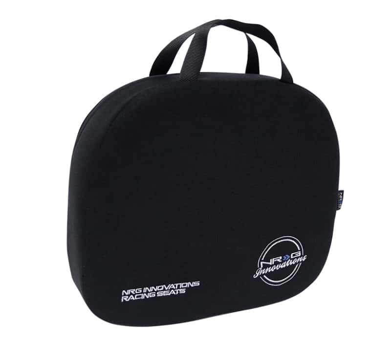 NRG — NRG Racing Seat Cushion - One Piece Memory Foam Nylon Black w/ White Stitching - view 1