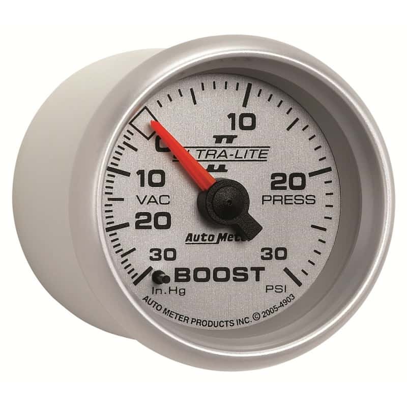 AutoMeter — Autometer Ultra-Lite II 52mm 30 PSI Mechanical Boost Gauge
2-1/16" BOOST-VAC, 3 - view 5