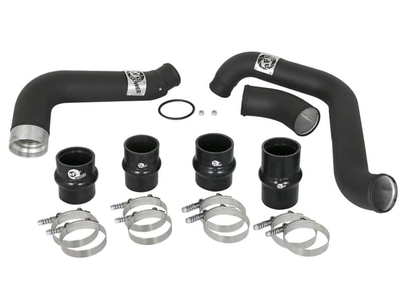 aFe — aFe BladeRunner 3in/3-1/2in Black Intercooler Tubes Hot/Cold 2017 GM Diesel Trucks V8 6.6L (td) L5P
Charge Pipe Kit - view 6