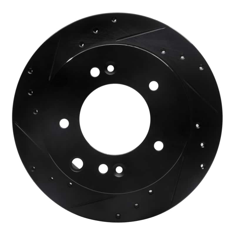 R1 Concepts — R1 03-06 Kia Sorento Rear Left Drilled & Slotted Black Brake Rotor
R1 Brake Rotor Drill - view 1