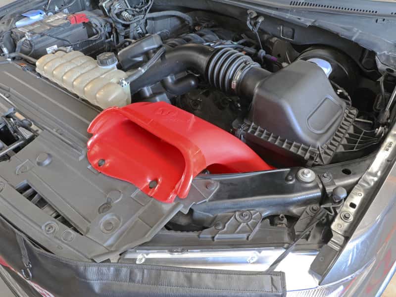 aFe — aFe Rapid Induction Dynamic Air Scoop 2021+ Ford F-150V6/V8 - Red
Dynamic Air Scoop - view 7