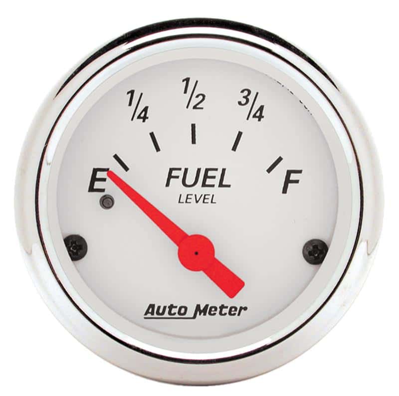 AutoMeter — Autometer Arctic White 2 1/16in 240 ohm to 33 ohm Electric Fuel Level Gauge
GA 2" FUEL 240-33 AW - view 1