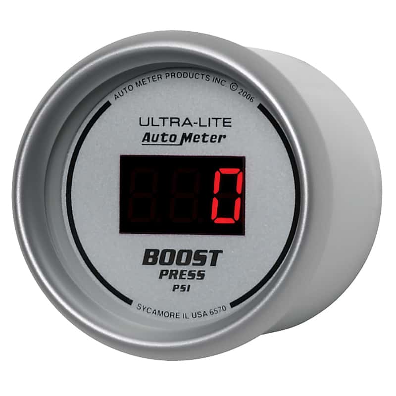 AutoMeter — Autometer Ultra-Lite 2-1/16in 5-60 PSI Digital Boost Pressure Gauge - Silver
2-1/16" BOOST, 0-60 - view 3