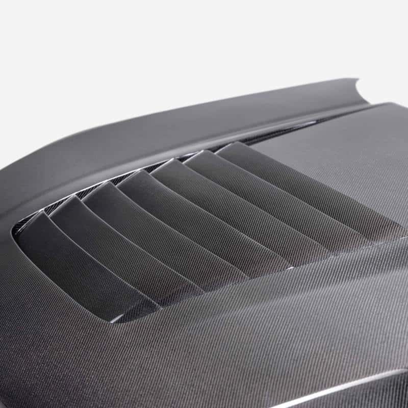 Anderson Composites — Anderson Composites 2024 Ford Mustang S650 Double-Sided Carbon Fiber Hood - view 4