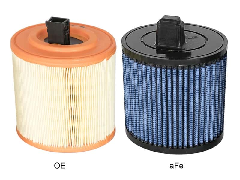 aFe — aFe MagnumFLOW Air Filters OER Pro P5R A/F 16-17 Cadillac ATS-V V6-3.6L (tt)
Magnum FLOW Filter - view 2