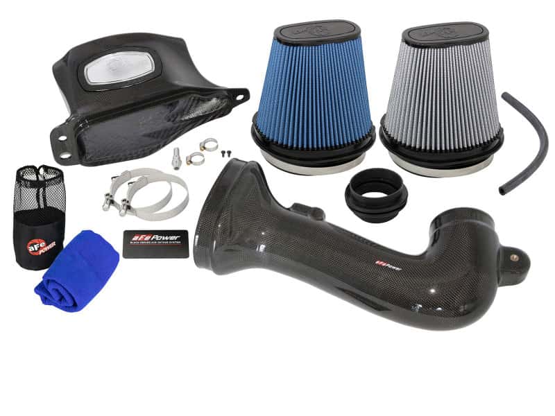 aFe — aFe Momentum Carbon Fiber Cold Air Intake System PDS/P5R 15-16 Chevrolet Corvette Z06 V8-6.2L
Black Series Intake - view 5