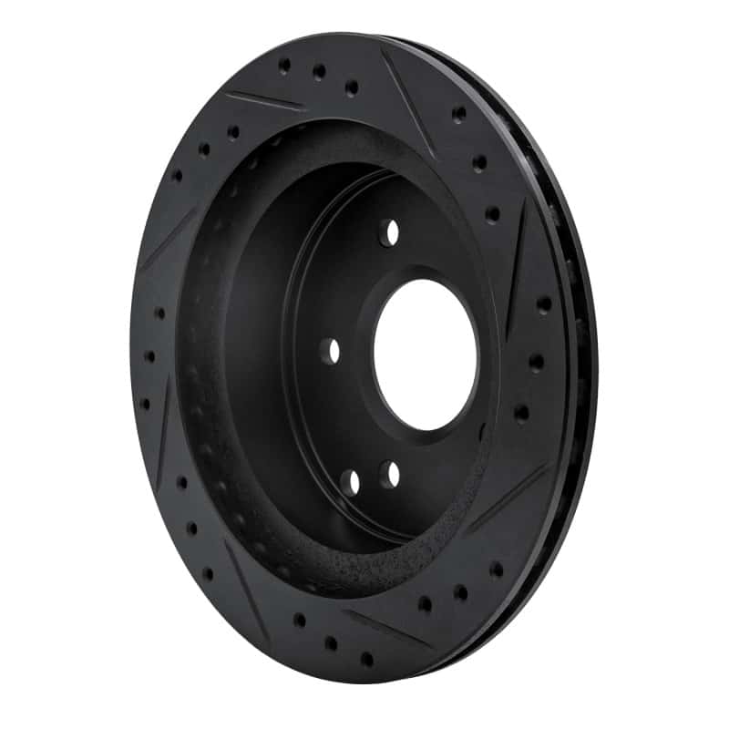 R1 Concepts — R1 84-87 Chevrolet Corvette Rear Left Drilled & Slotted Black Brake Rotor
R1 Brake Rotor Drill - view 4
