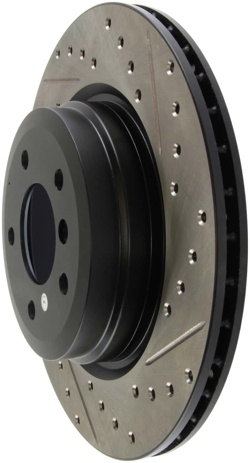 Stoptech — StopTech 06 BMW 330 / 07-09 BMW 335 Slotted & Drilled Left Rear Rotor
Disc Brake Rotor
Slot/Drill Rotor - view 4