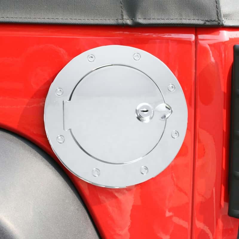 Rugged Ridge — Rugged Ridge 07-18 Jeep Wrangler JK Stainless Steel Locking Gas Cap Door
FuelFillerDoorCvr
OFFROAD_EXTERIOR - view 3