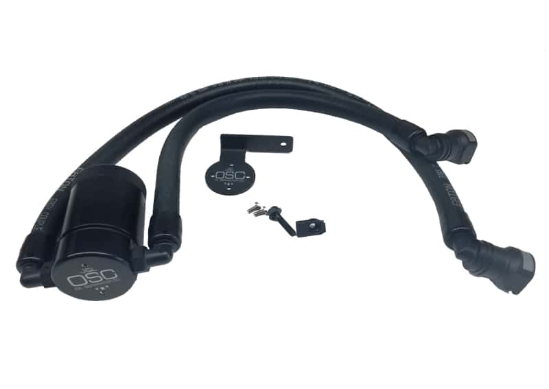 J&L — J&L 11-17 Ford F-150 5.0L / 11-14 Ford F-150 6.2L Driver Side Oil Separator 3.0- Black Anodized
Oil Separator - view 1