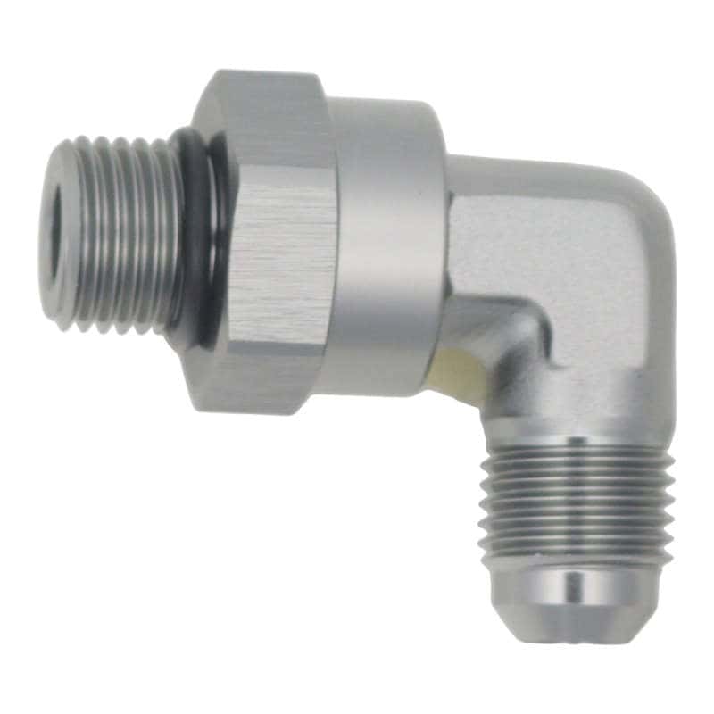 DeatschWerks — DeatschWerks 6AN ORB Male Swivel to 90-Degree 6AN Male Flare - Anodized DW Titanium
Lines & Fittings - view 1