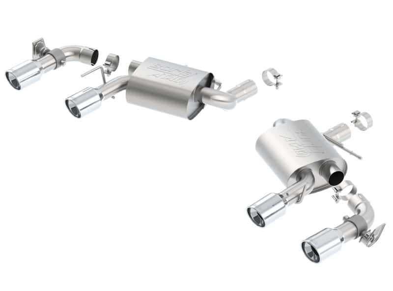 Borla — Borla 16 Chevy Camaro SS 6.2L w/ Dual NPP Atak Quad RD RL Tips Dual Exit Rear Section Exhaust
Axle-Back System - view 1