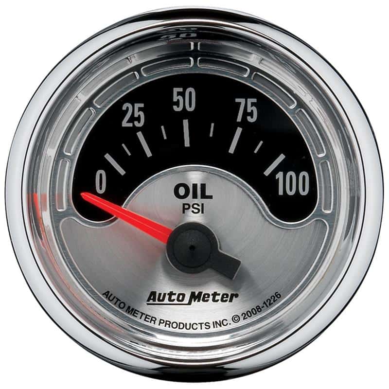 AutoMeter — Autometer American Muscle 52mm Short Sweep Electric 100PSI Oil Pressure Gauge
GA 2" OILP ELEC AM - view 2