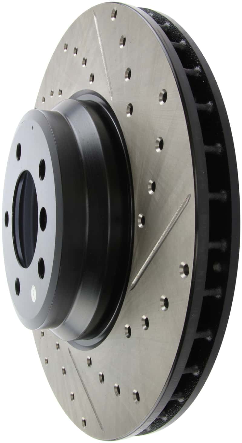 Stoptech — StopTech 07-09 BMW 335 (E90/E92/E93) Slotted & Drilled Left Front Rotor
Slot/Drill Rotor - view 4