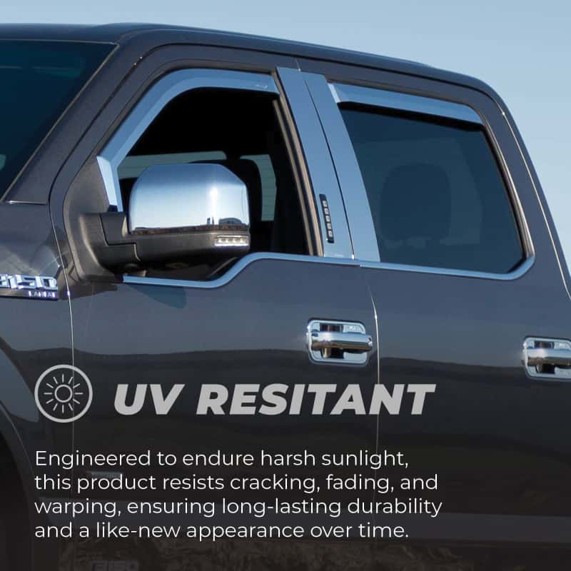 Putco — Putco 21-24 Chevrolet Suburban Element Chrome Window Deflectors (Set of 4)
Side Window Vent - view 6