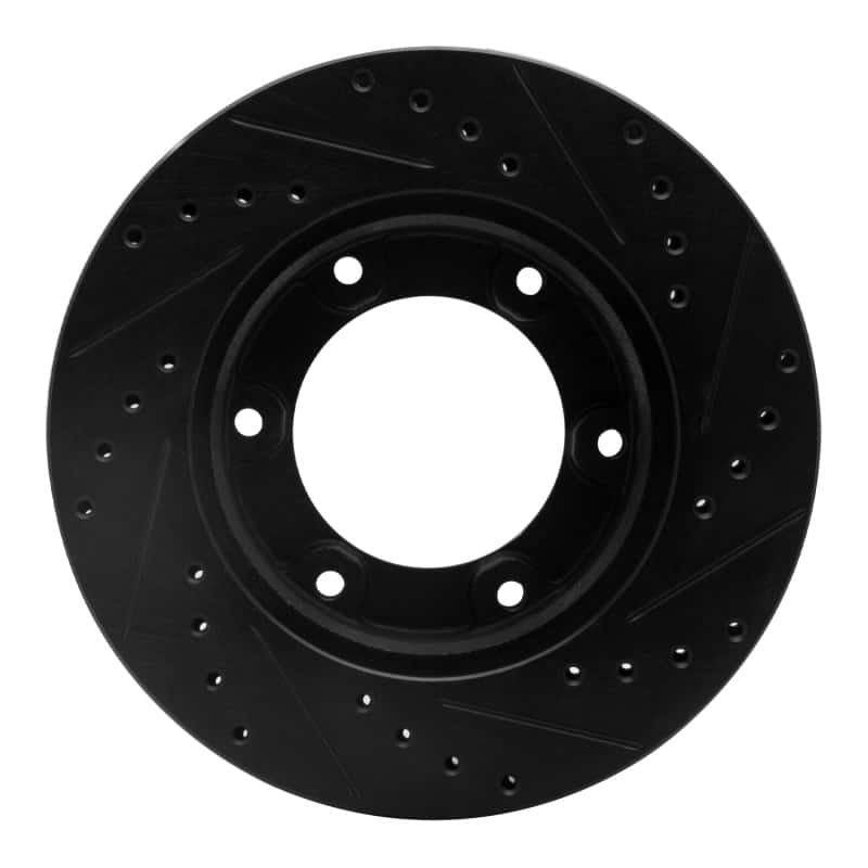 R1 Concepts — R1 90-92 Toyota Land Cruiser Front Left Drilled & Slotted Black Brake Rotor
R1 Brake Rotor Drill - view 5