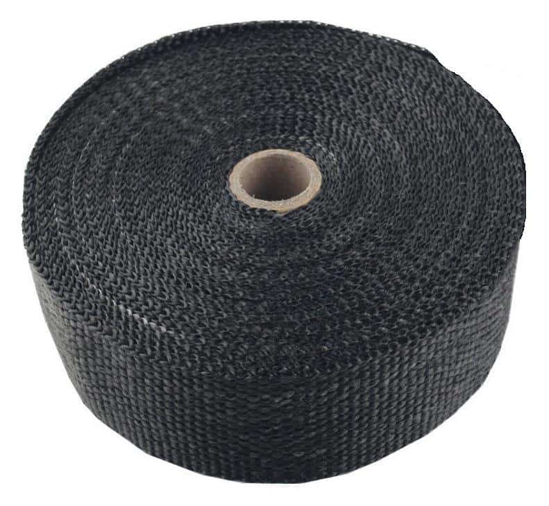 Torque Solution — Torque Solution Fiberglass Exhaust Wrap Universal 1inx50ft - Black - view 2