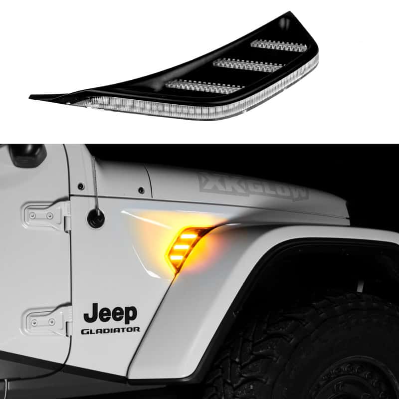 XKGLOW — XK Glow Amber Jeep Air Vent Light w/ Turn Signal & Running Light - view 1