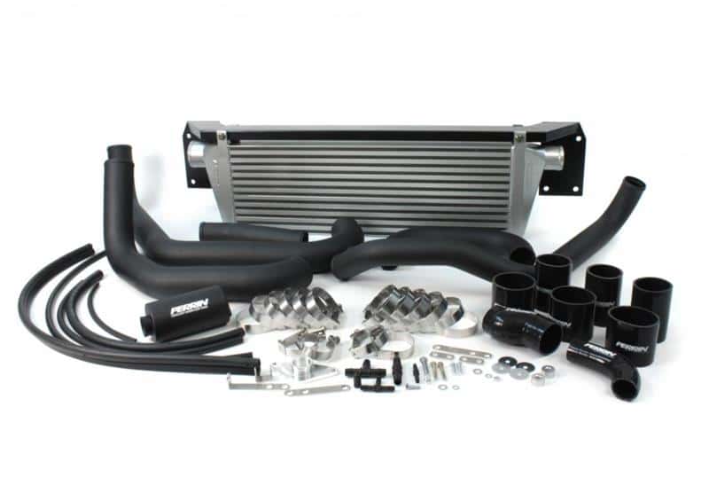 Perrin Performance — PERRIN 08-14 Subaru WRX Front Mount Intercooler Boost Tubes + Hardware - Black Tubes - view 1