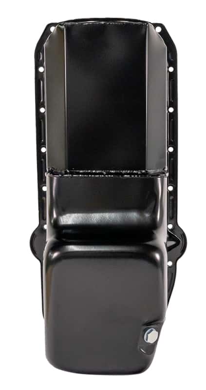 Moroso — Moroso Pre-85 Chevrolet Small Block (w/Driver Side Dipstick) Wet Sump 6qt 8.25in Steel Oil Pan - Blk - view 3
