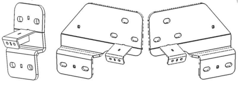Go Rhino — Go Rhino 09-19 Ram 1500 Brackets for Dominator Extreme SideSteps
Dominator Bkts - view 1