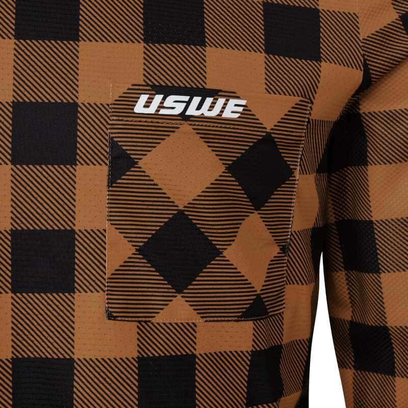 USWE — USWE Flannel Long Sleeve Lightweight Off-Road Jersey Bronze - XS - view 4
