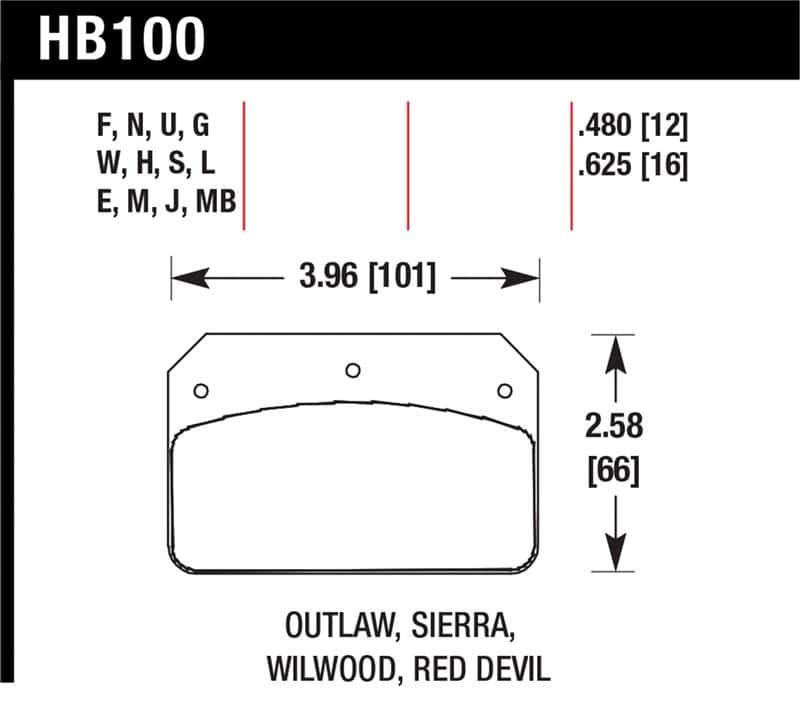 Hawk Performance — Hawk Wilwood Dynalite Caliper HP+ Street Brake Pads
Disc Brake Pad - view 1