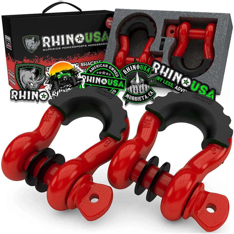Rhino USA — Rhino USA 3/4In D-Ring Shackle Set (2-Pack)(Red)
Tow Hook - view 1