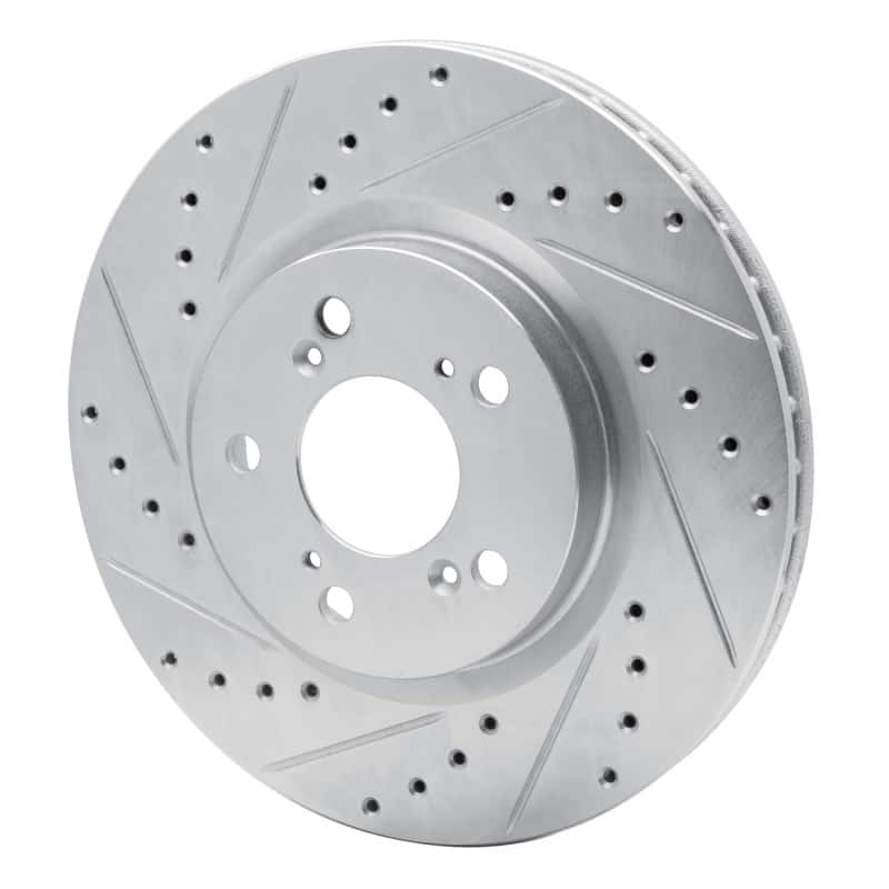 R1 Concepts — R1 05-12 Acura RL Front Left Drilled & Slotted Silver Brake Rotor
R1 Brake Rotor Drill - view 2