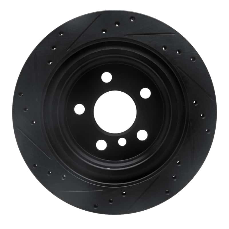 R1 Concepts — R1 16-26 BMW 228I Gran Coupe Rear Right Drilled & Slotted Black Brake Rotor
R1 Brake Rotor Drill - view 5