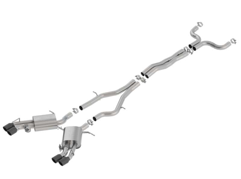 Borla — Borla 16-18 Cadillac CTS-V 6.2L V8 2.75in Diameter S Type Catback Exhaust w/ Valves Black Chrome Tip
Cat-Back System - view 3