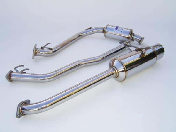 Invidia — Invidia 06-08 Honda Fit 50mm (101mm tip) Cat-back Exhaust - view 1