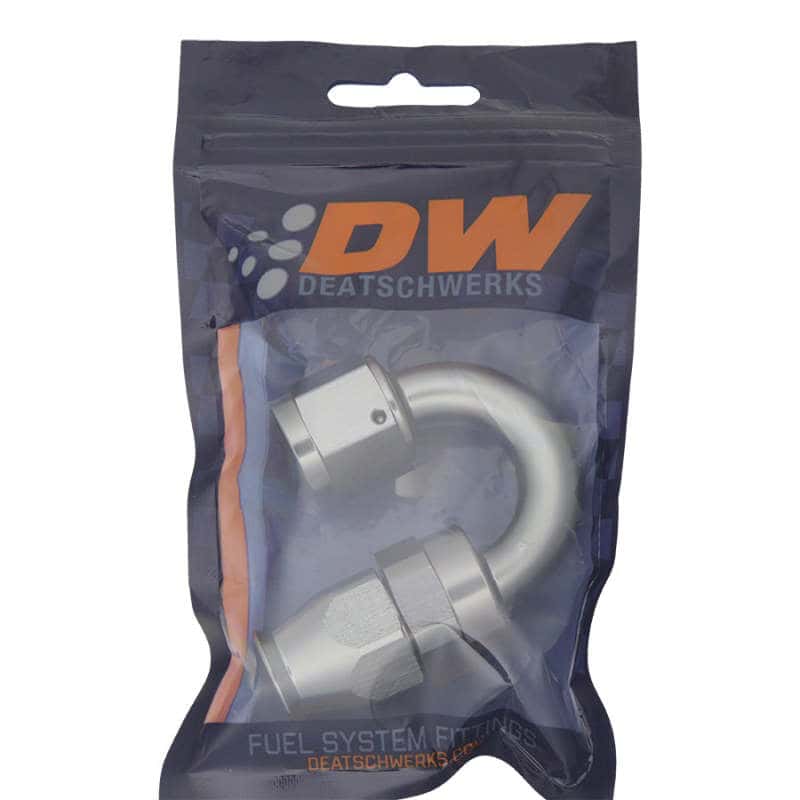 DeatschWerks — DeatschWerks 8AN Female Swivel 180-Degree Hose End PTFE (Incl. 1 Olive Insert) - view 2