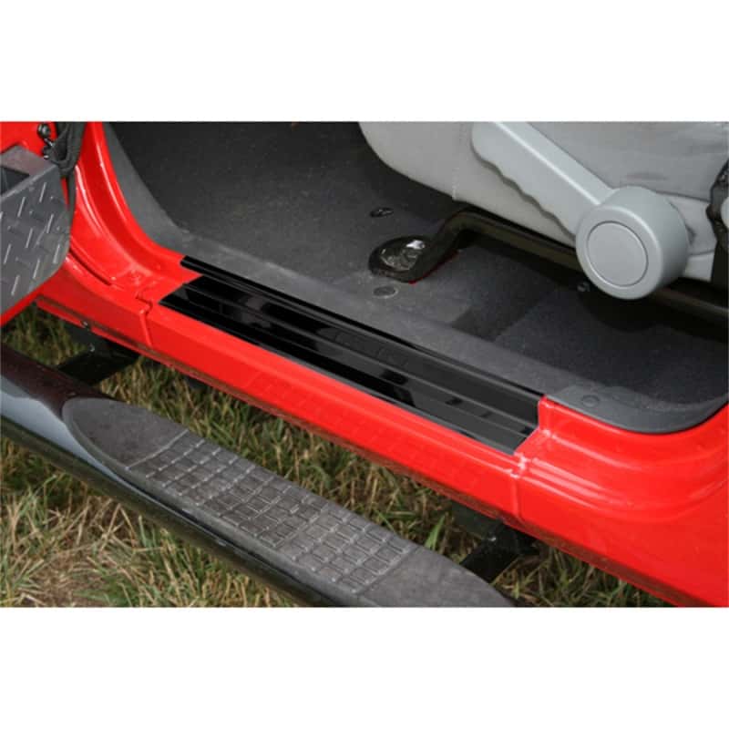 Rugged Ridge — Rugged Ridge 07-18 Jeep Wrangler JK 2dr Black Door Entry Guard Set
Door Sill Protector
OFFROAD_INTERIOR - view 1