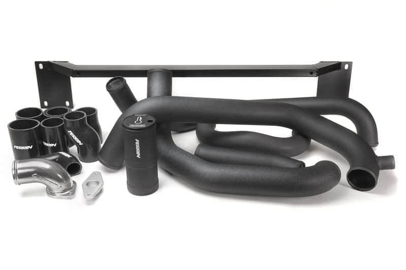 Perrin Performance — PERRIN 08-14 Subaru WRX Front Mount Intercooler Boost Tube Kit - Black - view 1