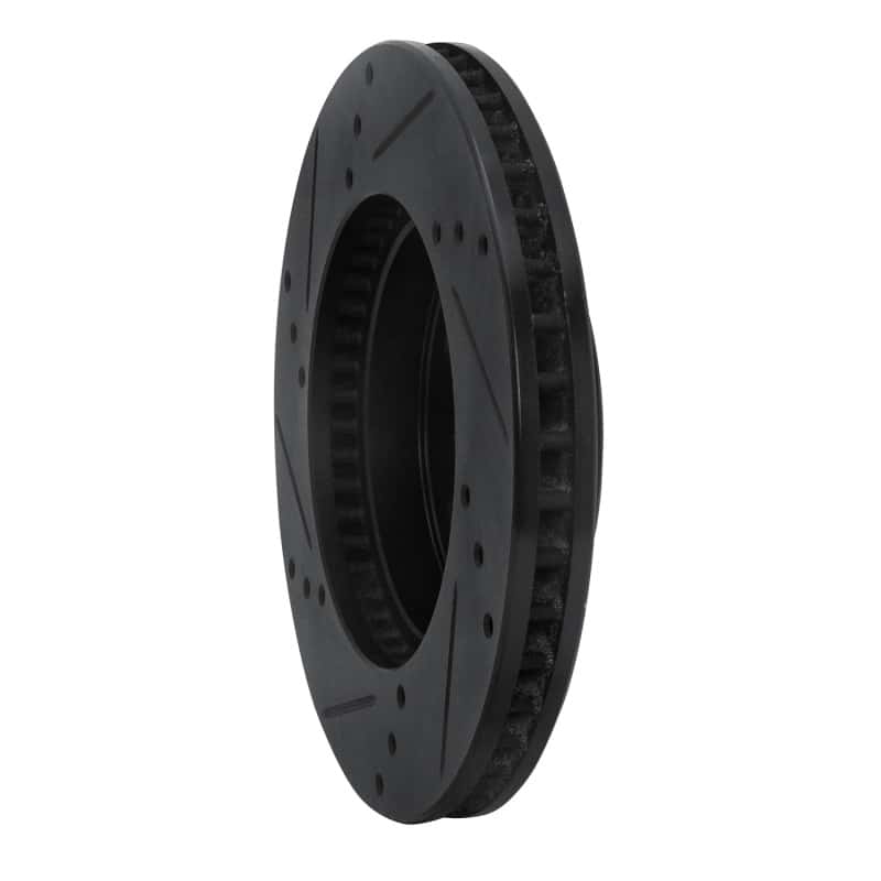 R1 Concepts — R1 16-22 Toyota Corolla (US/Canada) Front Right Drilled & Slotted Black Brake Rotor
R1 Brake Rotor Drill - view 4