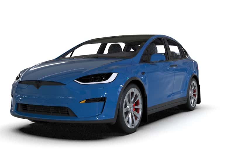 Rally Armor — Rally Armor 22-26 Tesla Model X Black UR Mud Flap w/Blue Logo
Mud Flap - view 5