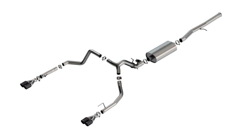 Borla — Borla 2024 Chevy Silverado 1500 6.2L V8 Touring Catback Exhaust w/ Simulator - CF Black Anodized
Cat-Back System - view 1