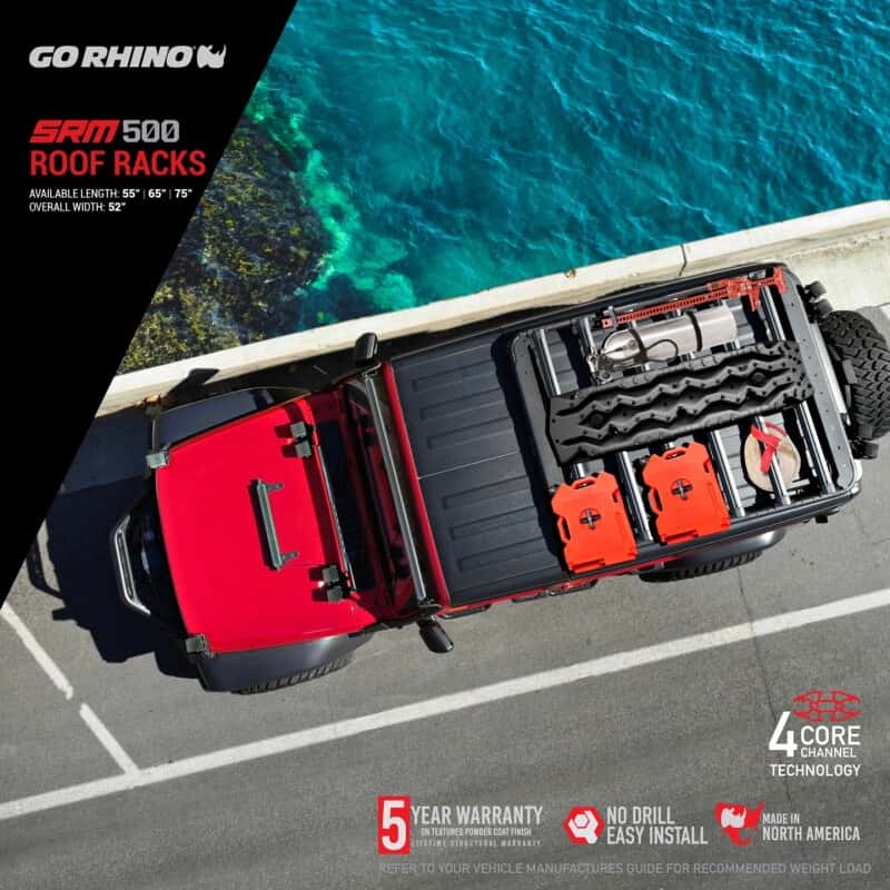 Go Rhino — Go Rhino SRM 500 Roof Rack - 55in
SRM500 Flat Rack - view 4